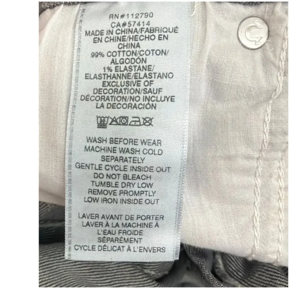True Religion Ricky Straight Fit Jeans in Chalk Grey Size 40 New